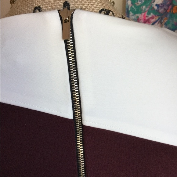 White House Black Market Color-block Dress Sz 2 - Picture 4 of 8